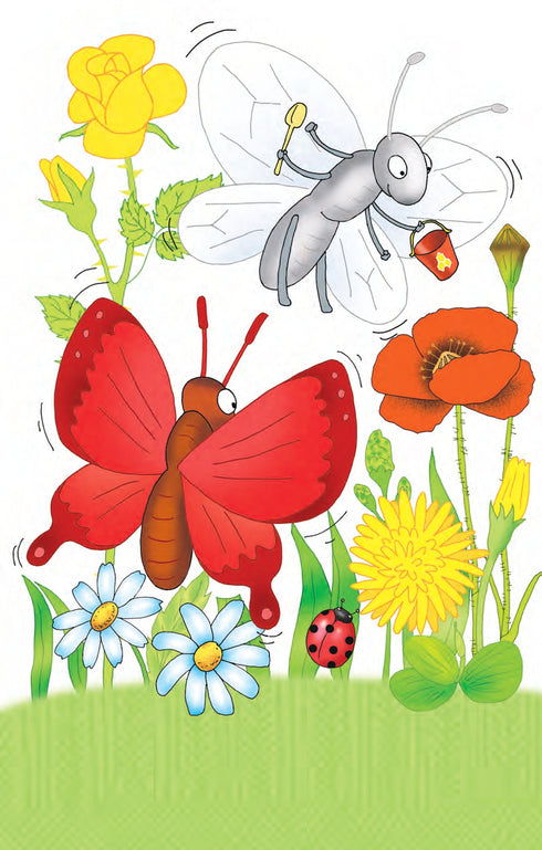 2 - Ich lese mit Hilfe. Drei Schmetterlinge