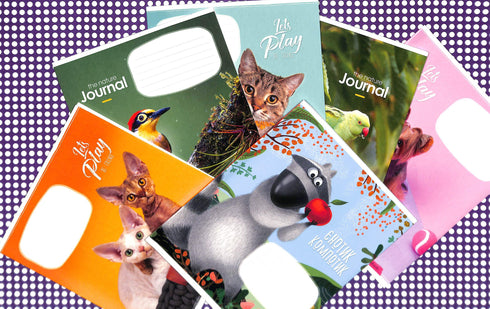 Quaderno a righe - 12 fogli. (con diversi motivi sulla copertina)