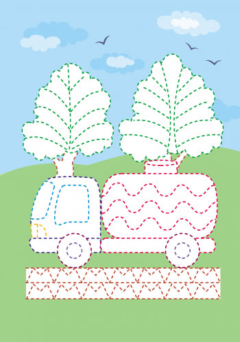 Cahiers réutilisables. Dessins à compléter