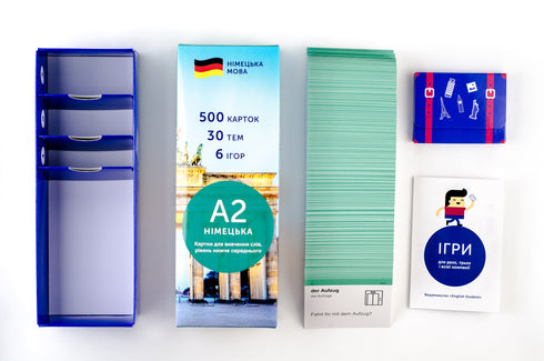 Fiches de vocabulaire, niveau intermédiaire inférieur. Allemand A2