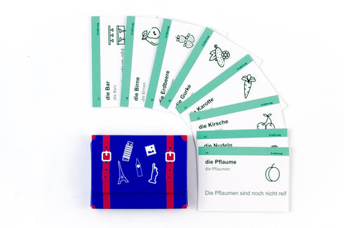 Fiches de vocabulaire, niveau intermédiaire inférieur. Allemand A2