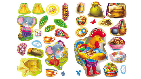 Oreja. Cuentos de hadas con pegatinas.