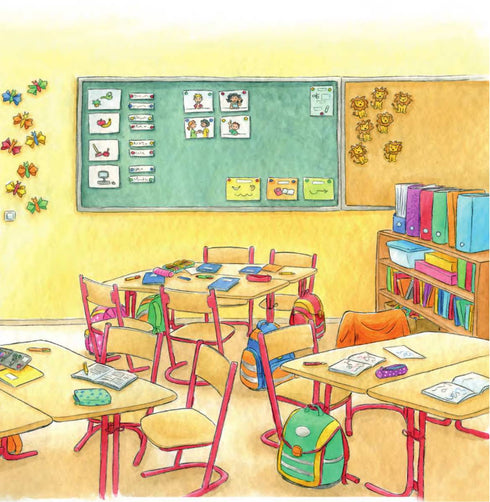 Connie va a la escuela