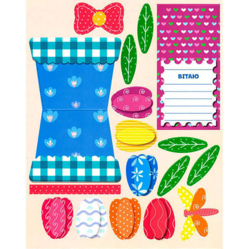 Flower postcard with your own hands. Tulips