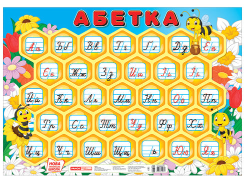 Póster. Abecedario. Celdas. (mayúsculas)