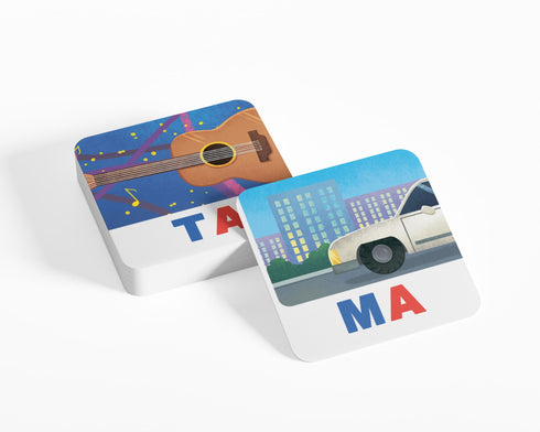 Розумні картки. Читаємо по складах. 30 карток