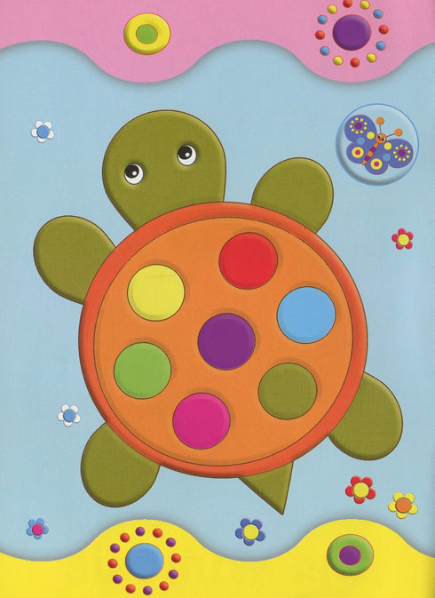 Adesivi evolutivi per neonati. Pavone