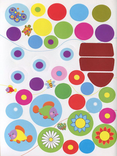 Adesivi evolutivi per neonati. Pavone