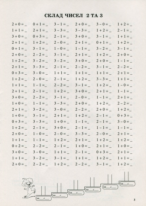 Entrenador de matemáticas. Suma y resta dentro de 10