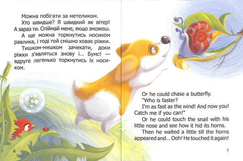 Petit Corgi. Little Corgi. Livre bilingue.