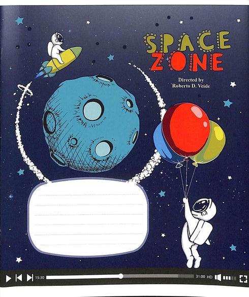 Hefter im karierten Design - 12 Blätter (mit verschiedenen Motiven auf dem Einband)