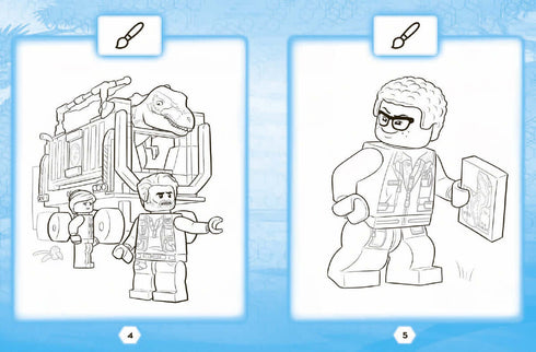 LEGO® Jurassic World™ Amuse-toi et dessine. Livre d'autocollants
